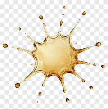 Gold Paint Splash PNG