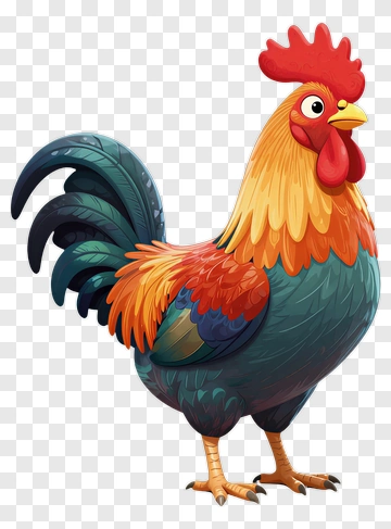 Cartoon Rooster PNG