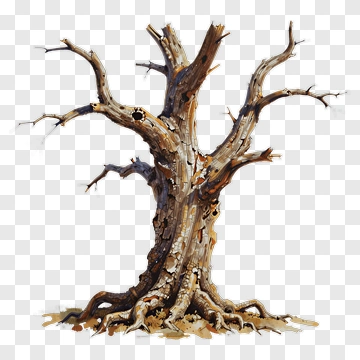 Dead Tree With Twisted Branches PNG