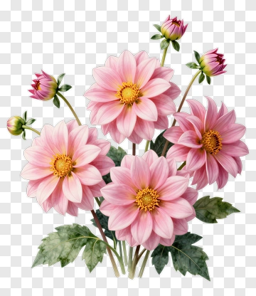 Pink Flower Bouquet PNG
