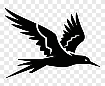 Black Bird In Flight PNG