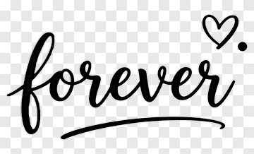 Forever Text Design PNG