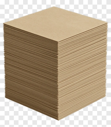 Stack Of Brown Paper Sheets PNG
