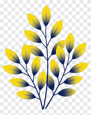 Yellow Leaf Branch PNG