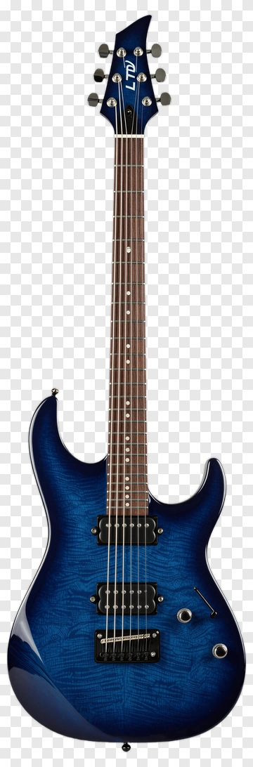 Electric Guitar With Blue Finish PNG