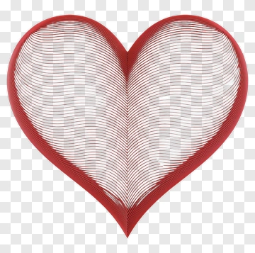 Red Heart Outline PNG