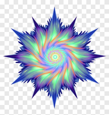Colorful Abstract Spiral Design PNG