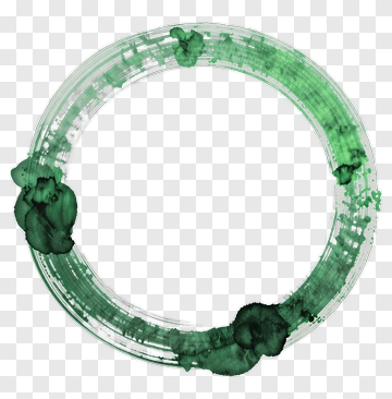 Green Watercolor Circle PNG