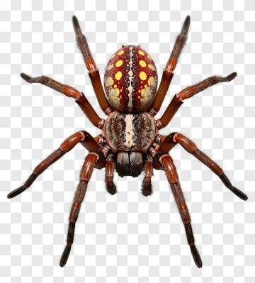 Spider With Colorful Patterns PNG