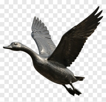 Flying Goose Sculpture PNG