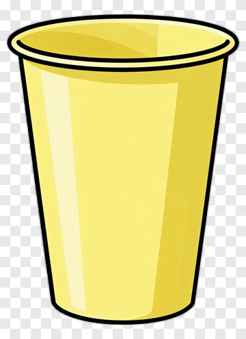 Yellow Plastic Cup PNG