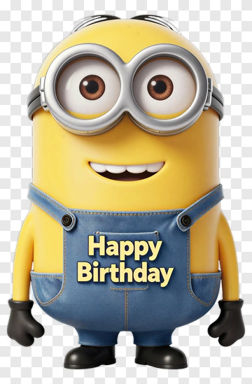 Minion Celebrating A Happy Birthday PNG