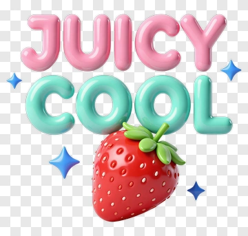 Juicy Cool Strawberry PNG