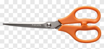 Fiskars Scissors With Orange Handles PNG