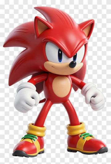 Red Cartoon Hedgehog Character PNG
