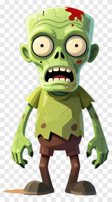 Cartoon Zombie Character PNG