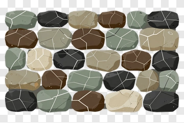 Colorful Pattern Of Various Stones PNG
