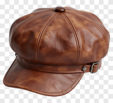 Brown Leather Cap PNG