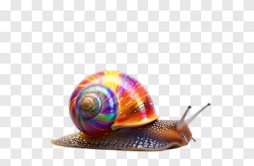 Colorful Snail PNG