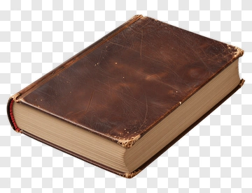Brown Leather Bound Book PNG