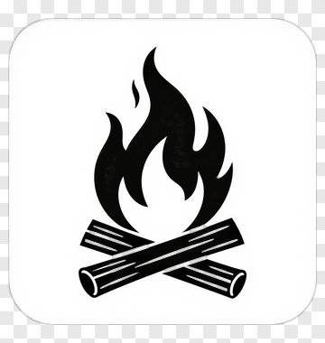 Campfire With Flames PNG