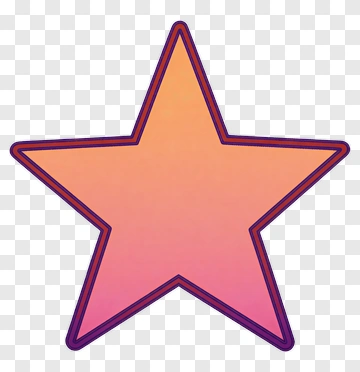 Colorful Star Shape PNG