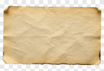Crinkled Old Paper Sheet PNG