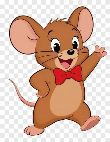 Cartoon Mouse Waving PNG
