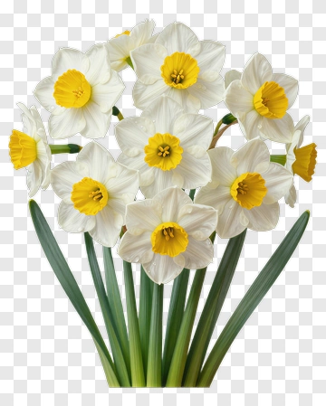 Daffodil Flower Bouquet PNG