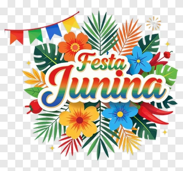 Festa Junina Floral Decoration PNG