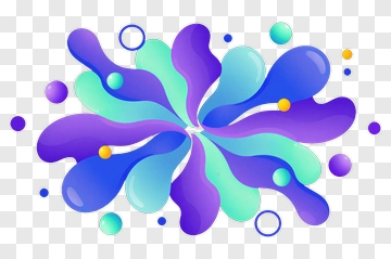 Colorful Abstract Splash Design PNG
