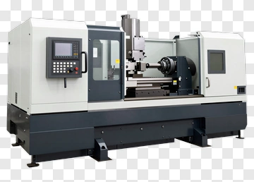 Industrial Cnc Lathe Machine PNG