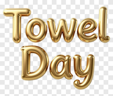 Towel Day Celebration PNG
