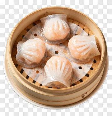 Steamed Shrimp Dumplings In Bamboo Steamer PNG