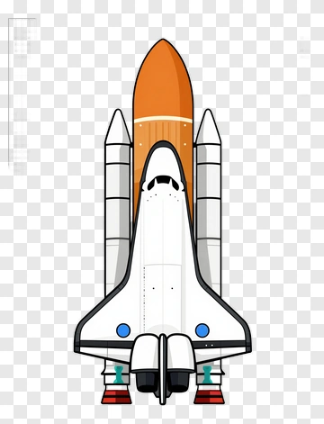 Cartoon Space Shuttle PNG