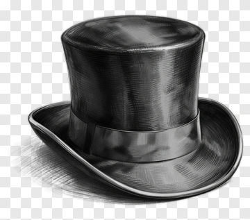 Black Top Hat PNG