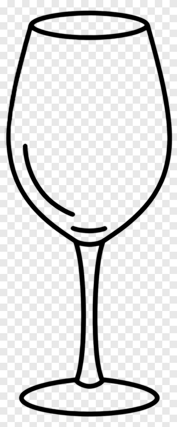 Outline Of A Wine Glass PNG