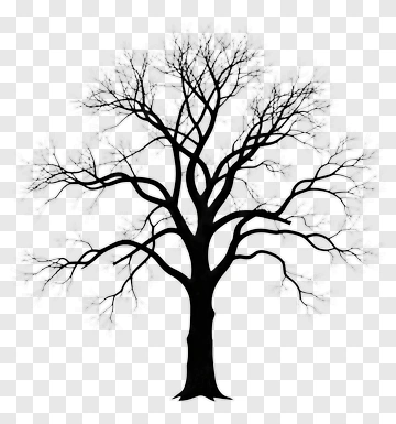Silhouette Tree PNG