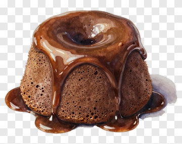 Chocolate Bundt Cake With Glaze PNG