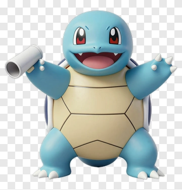 Squirtle Holding A Scroll PNG
