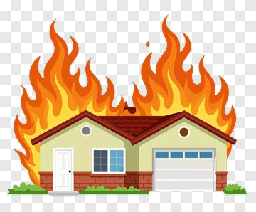House On Fire PNG