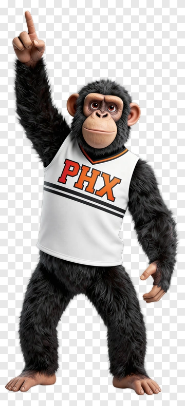 Cartoon Monkey Wearing A Basketball Jersey PNG