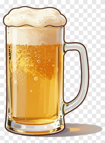 Beer Mug With Foam PNG