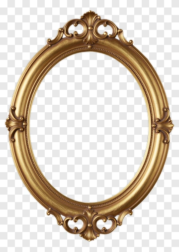 Vintage Gold Picture Frame PNG