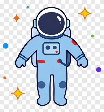 Cartoon Astronaut In Space PNG