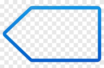 Blue Tag Shape PNG