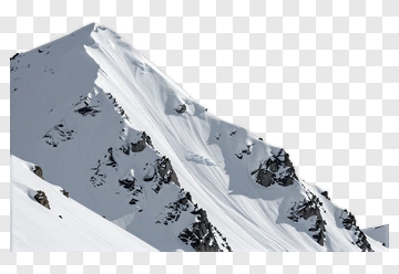 Snow-Covered Mountain Peak PNG