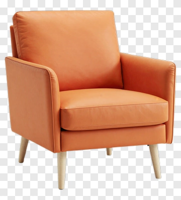 Orange Armchair PNG