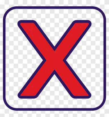 Red X Symbol PNG