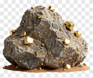 Rock With Gold Ore PNG
